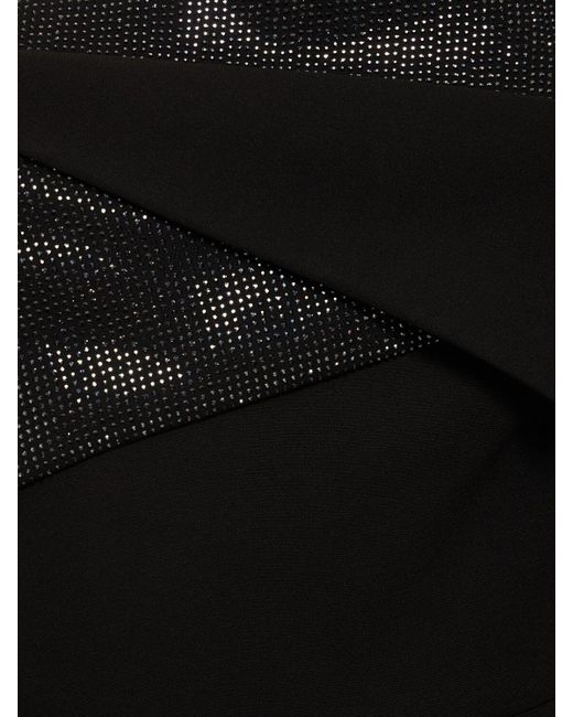 Roland Mouret Black Heavy Cady Jumpsuit W/ Diamante Insert
