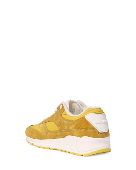 Sneakers Bump in pelle di Saint Laurent in Yellow da Uomo