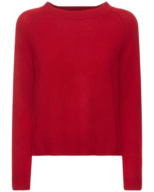 Weekend by Maxmara Red Scatola Cashmere Knit Sweater