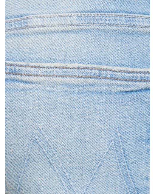 Mother Blue Patch Pocket Undercover Sneak Jeans