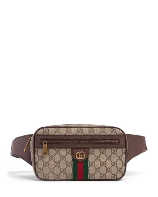Gucci Brown Ophidia gg Canvas Belt Bag for men