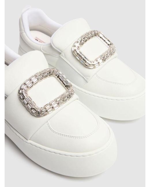 【25SS NEW】ROGER VIVIER/Puffy Choc leather レザースニーカー Roger Vivier - Puffy Choc leather sneakers - White | eBay