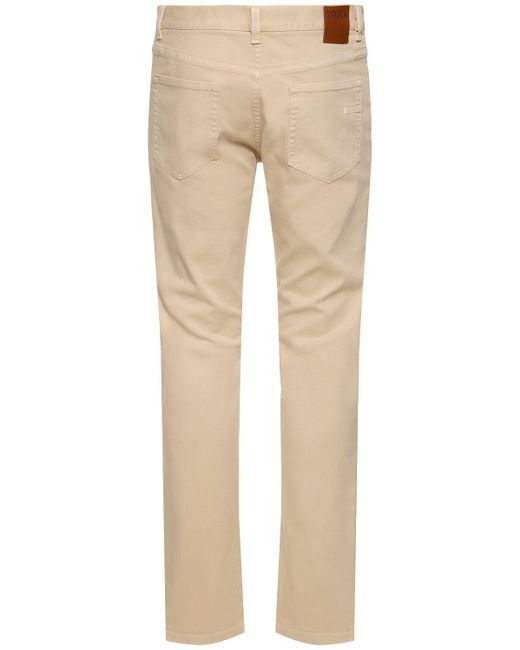 Zegna Natural Five Pocket Cotton Pants for men