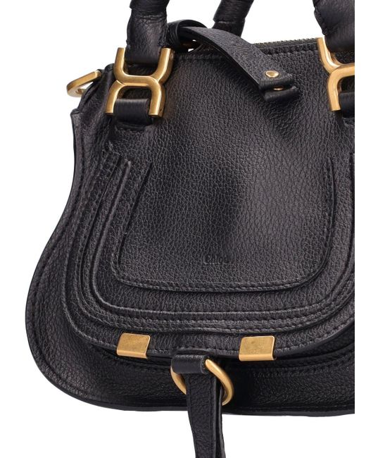 Chloé Black Mini Handtasche Aus Leder "marcie"