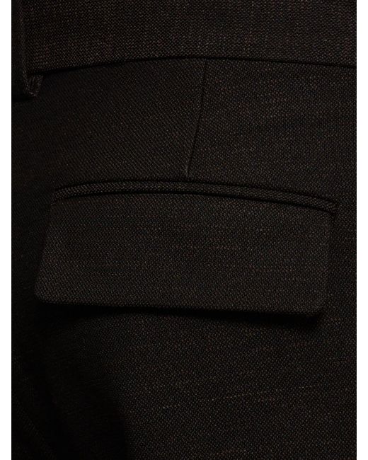 The Row Selvie ローウエストストレートパンツ Black