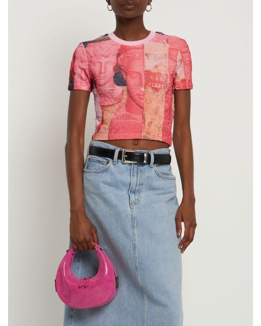 OSOI Mini Toni Leather Top Handle Bag in Pink | Lyst