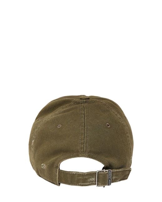 Saint Laurent Green Washed Denim Hat
