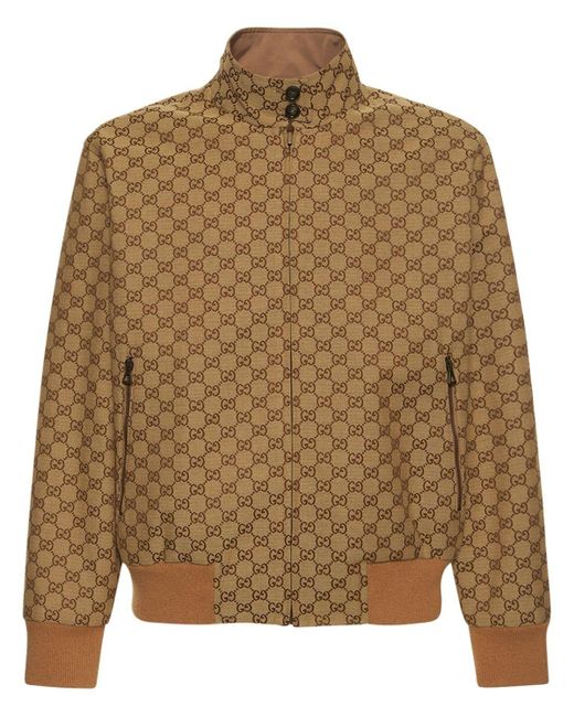 Gucci Cosmogonie Reversible Leather Jacket in Brown for Men | Lyst