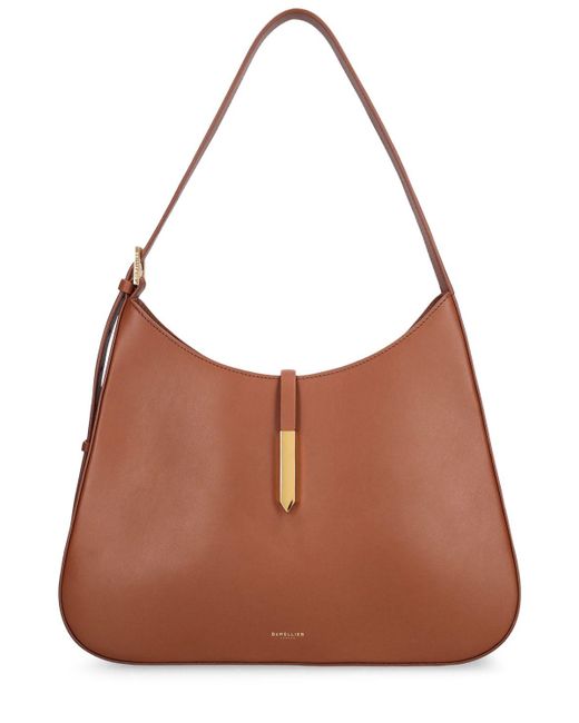 DeMellier London Brown Large Tokyo Smooth Leather Shoulder Bag