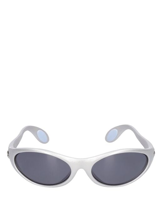 Coperni White Logo Cycling Sunglasses for men