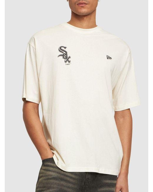KTZ Natural Chicago White Sox Printed T-shirt for men