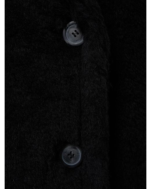 Cape en laine à boutonnage simple aleggio Max Mara en coloris Black