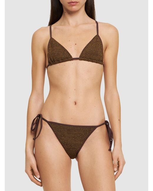 Bondeye Brown Triangle-bikinihose "anisha"