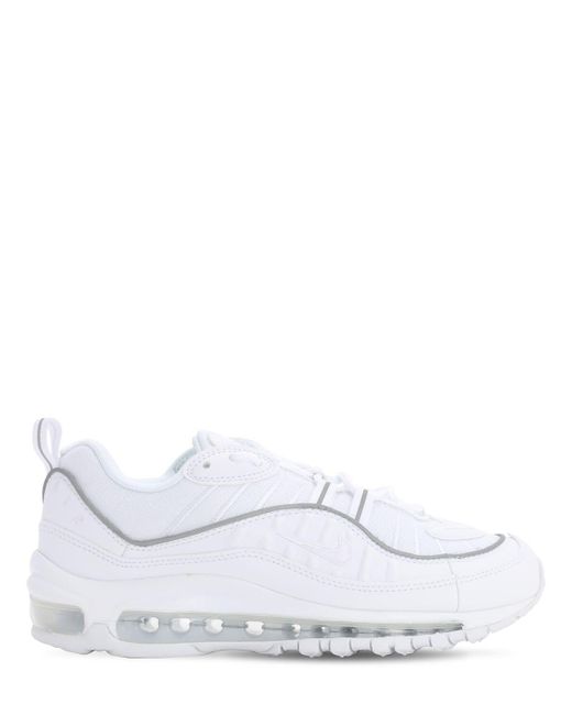Air Max 98 para mujer Nike de Tejido sintético de color Blanco: ahorra un  78 % - Lyst