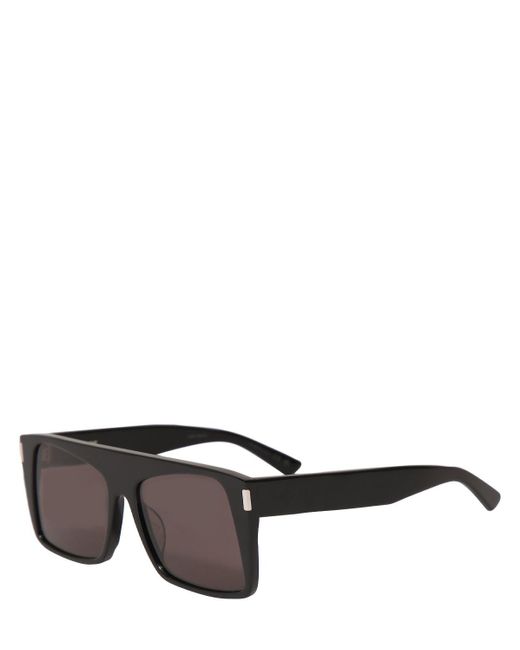 Saint Laurent Gray Sl 651 Acetate Mask Sunglasses
