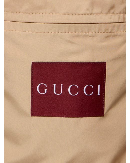 Gucci Brown Canvas Tech Jacket for men