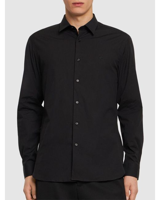 Camiseta slim fit de algodón Burberry de hombre de color Black