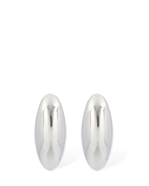 Otiumberg White Pebble Stud Earrings