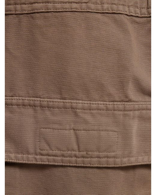 Pantalon en coton double cargo jumbo belas Rick Owens pour homme en coloris Brown
