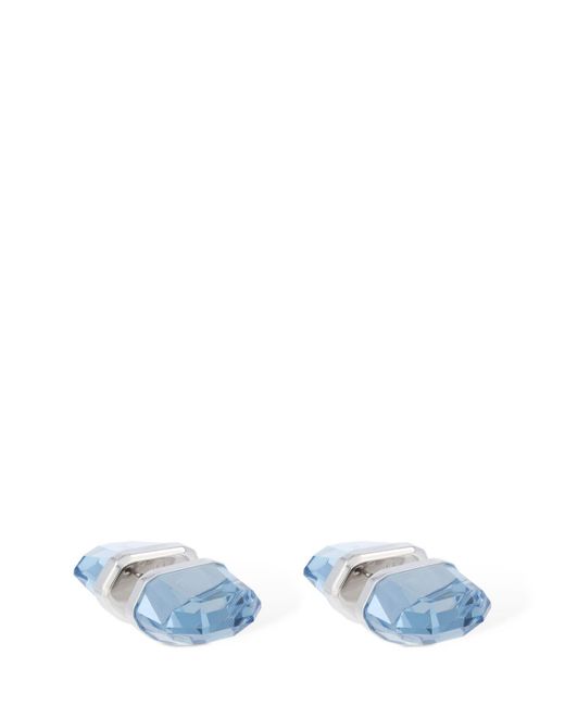 Swarovski Blue Lucent Piercing Earrings