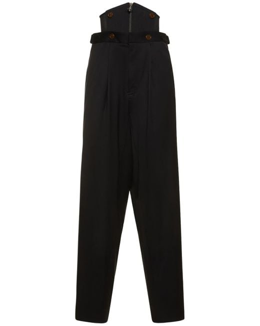 Pantaloni vita alta macca di Vivienne Westwood in Black