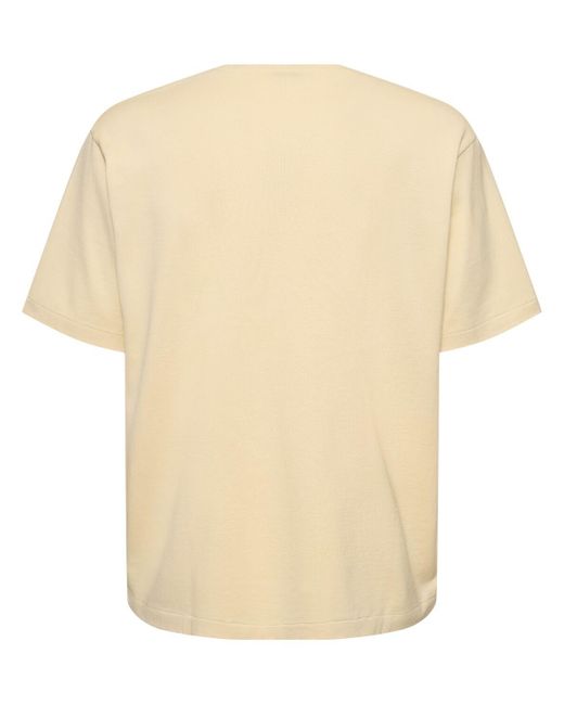 Auralee Natural Cotton Knit T-shirt for men