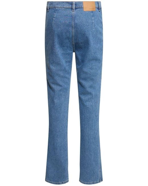 Jeans skinny de denim con cintura alta Magda Butrym de color Blue