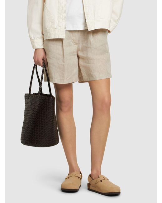 Birkenstock Natural Tokio Suede Mules
