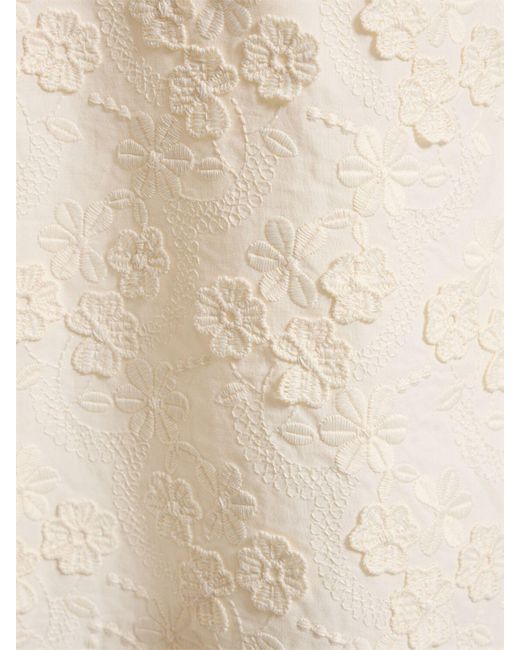Giambattista Valli ポプリンミニドレス Natural