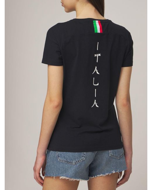 EA7 Black Italian Olympic Team T-shirt