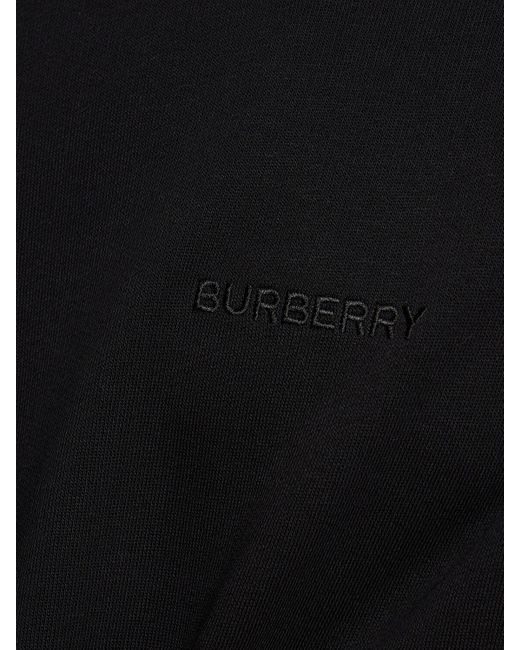 Burberry Black Bainton Cotton Jersey Logo Sweatshirt for men