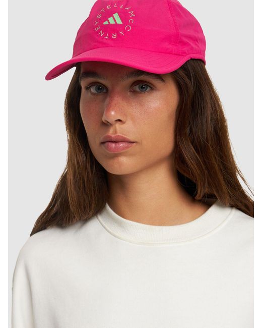 Cappello baseball asmc con logo di Adidas By Stella McCartney in Pink