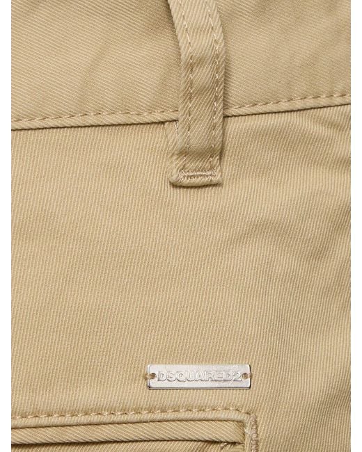Shorts de algodón stretch DSquared² de hombre de color Natural