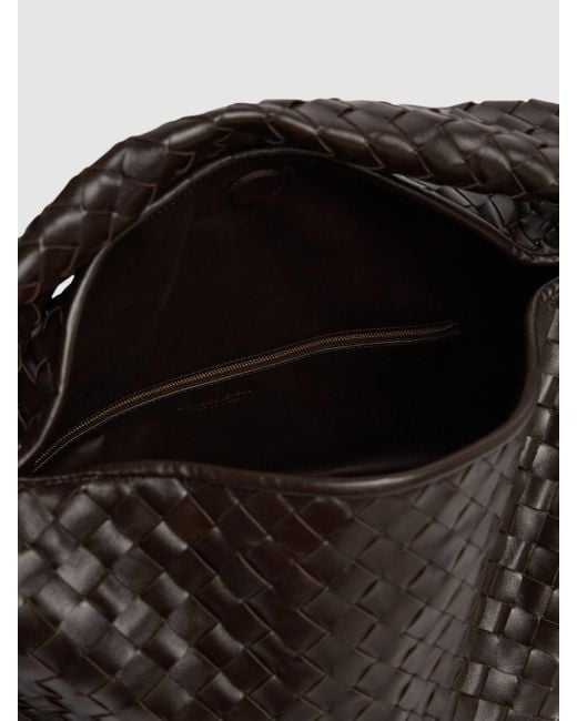 Bottega Veneta Black Large Hop Leather Shoulder Bag