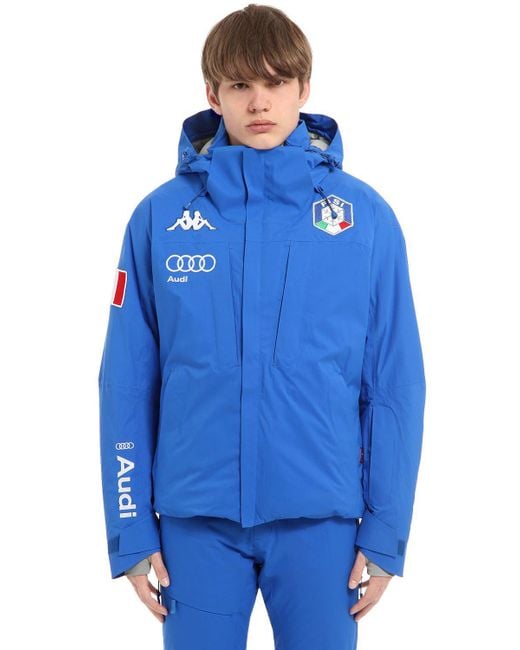 Kappa Synthetic Fisi Italian Ski Team Jacket in Blue for Men | Lyst Canada