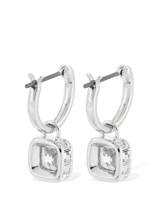 Swarovski White Stilla Mini Hoop Earrings