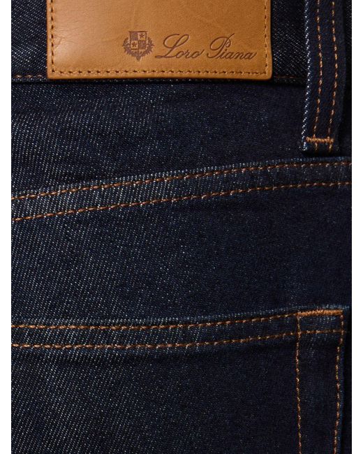 Jeans rectos de denim Loro Piana de color Blue