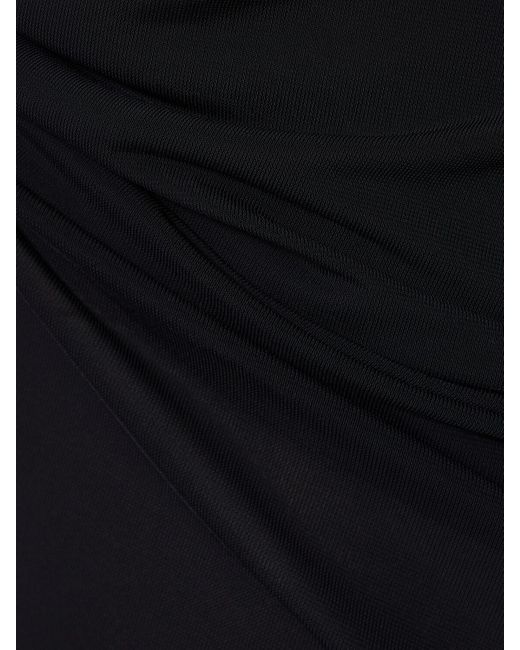 Eres Black Play One Sleeve Maxi Dress