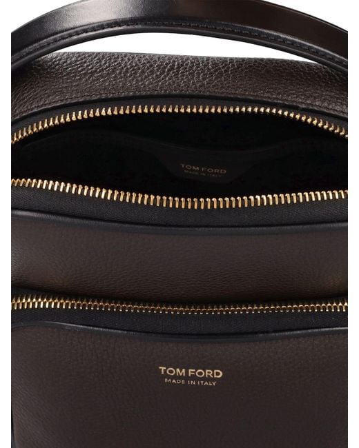 Tom Ford Black Zipped Crossbody Bag for men