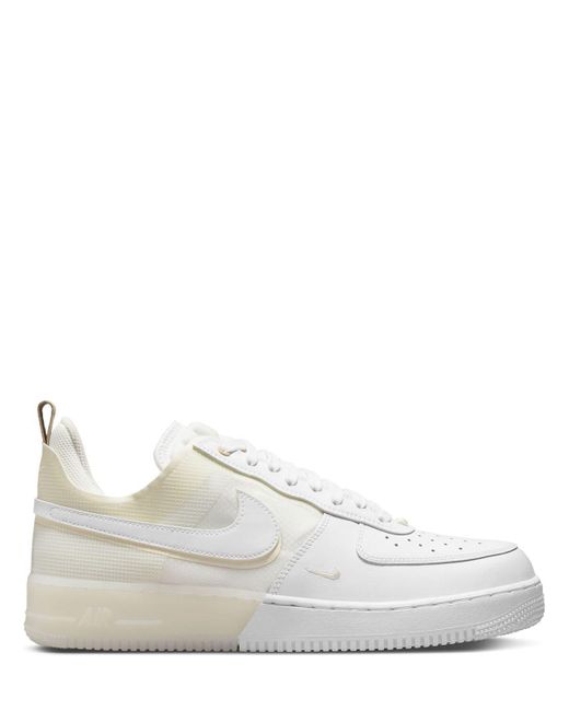 Sneakers Air Force 1 React di Nike in White da Uomo