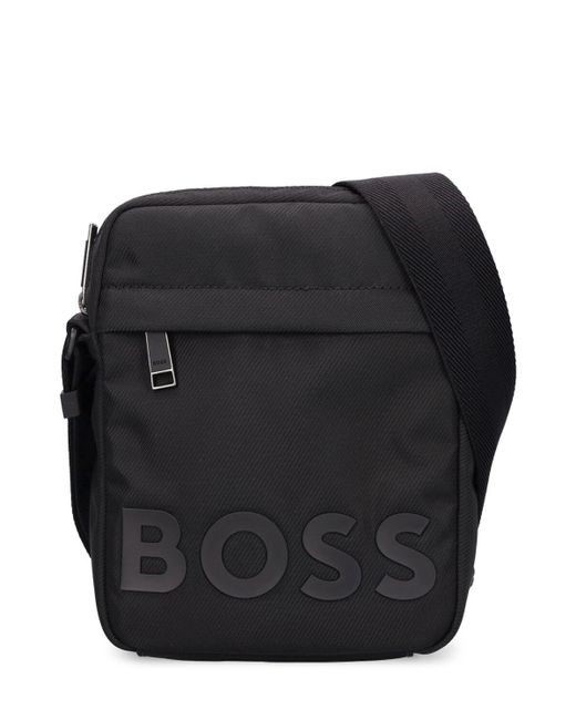 BOSS by HUGO BOSS Catch Logo Messenger Bag in Black for Men | Lyst UK