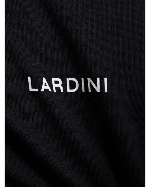 Camiseta de algodón Lardini de hombre de color Black