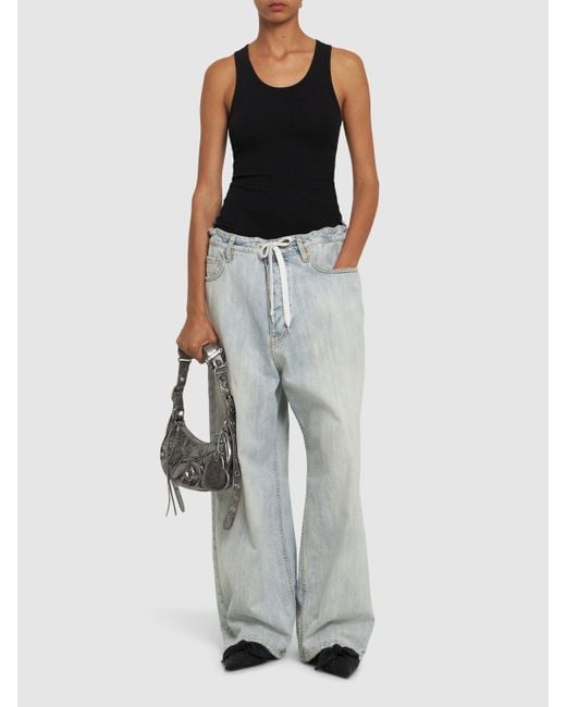 Balenciaga Jeans Aus Baumwolldenim in Gray für Herren