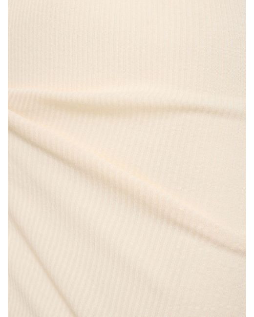 Auralee Natural Long Cotton Cami Top