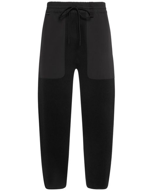 Pantaloni jogging in cotone di Moncler in Black