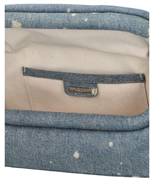 OSOI Gray Folder Brot Denim Shoulder Bag