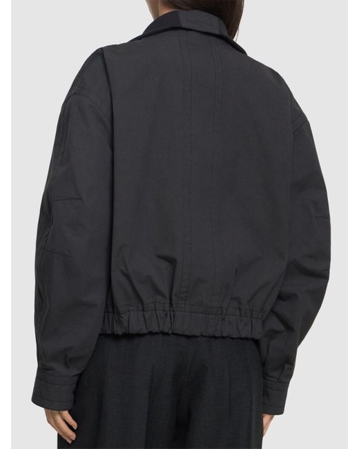 Veste décontractée en coton doublé Lemaire en coloris Black