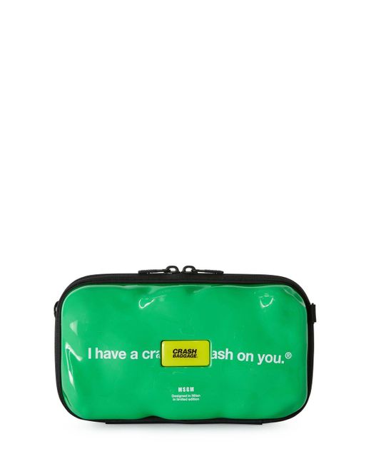MSGM Green X Crash baggage Icon Crossbody Bag for men