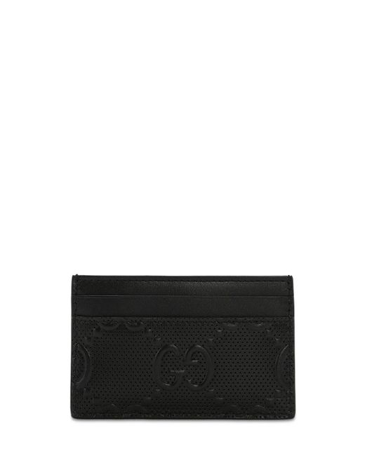 Gucci Leather GG Credit Card Holder in Black for Men - Save 16% | Lyst