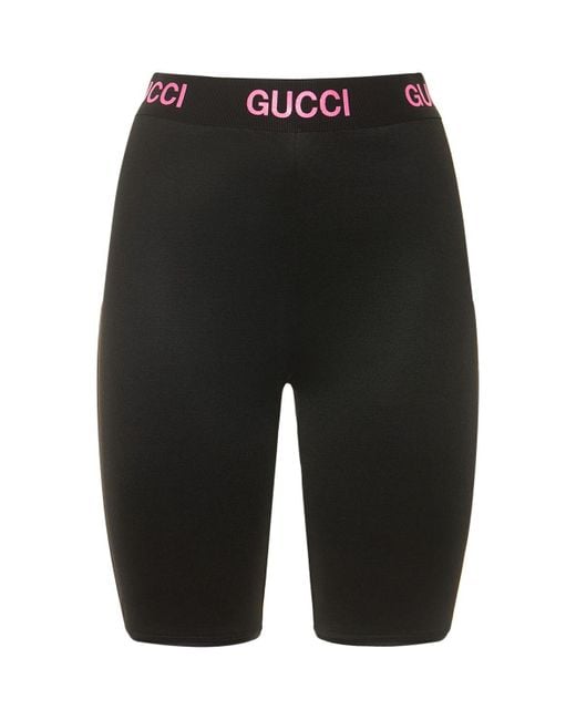 Gucci Technical Jersey Biker Shorts in Black | Lyst Australia